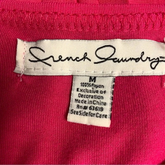 French Laundry pink too with pleated sheer back size Medium.  Pretty detailing - Picture 5 of 9